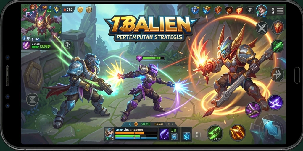 Gameplay aksi seru di arena MOBA 138ALIEN.