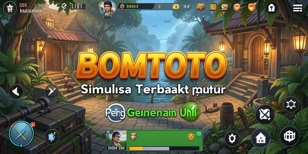 Screenshot utama BOMTOTO menampilkan gameplay simulasi yang menakjubkan.