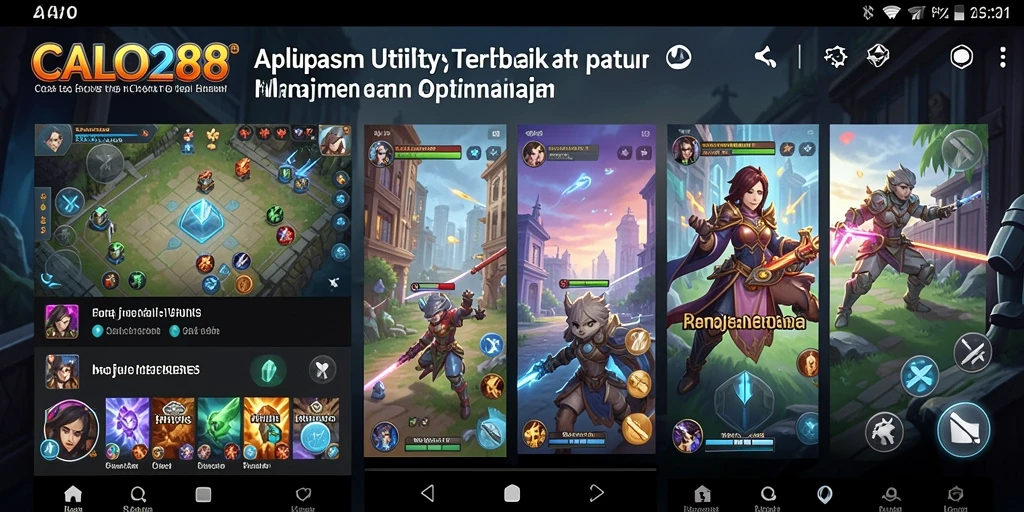 Tampilan utama CALO288 yang menampilkan fitur Utility unggulan.