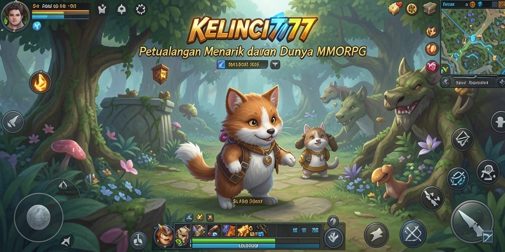 Screenshot KELINCI777 menampilkan aksi seru dalam permainan MMORPG.
