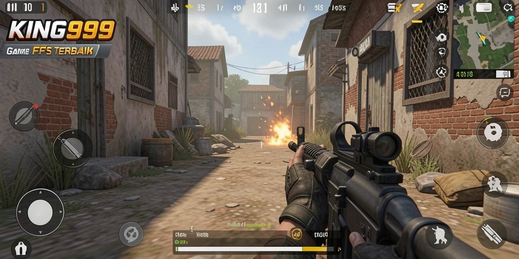 Gameplay intens dengan aksi tembak-menembak yang mendebarkan di KING999.