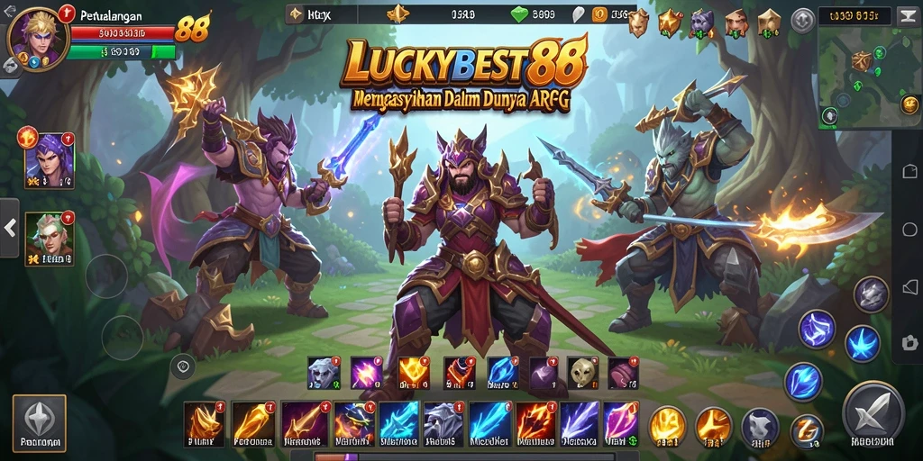 Tampilan gameplay ARPG yang menakjubkan dalam LUCKYBEST88.