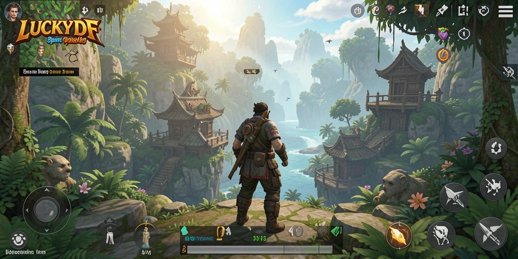 Gameplay Open World yang menakjubkan dalam LUCKYDF.