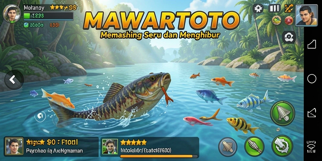 Tampilan memukau gameplay MAWARTOTO saat menangkap ikan.