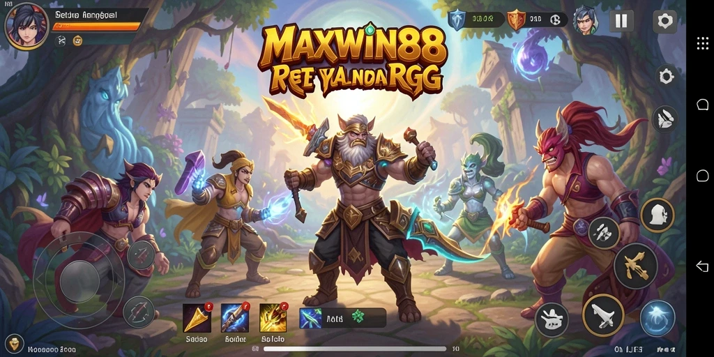 Tampilan gameplay RPG yang memukau dari MAXWIN88
