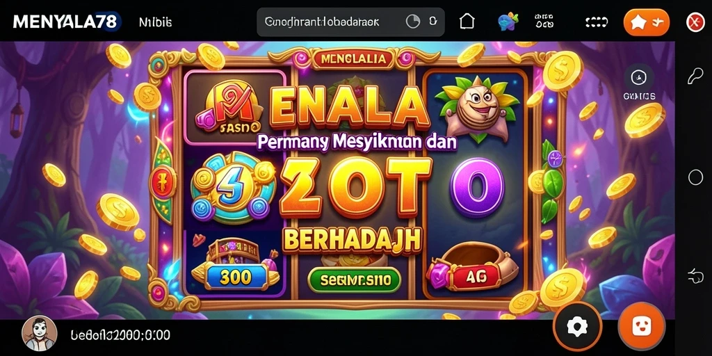 Tampilan gameplay seru dan menantang dari MENYALA78.