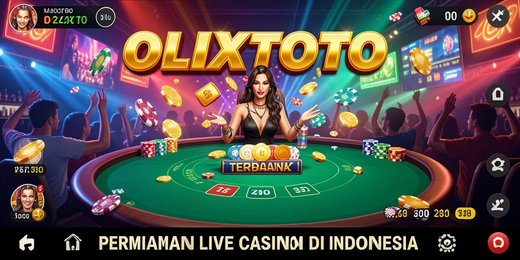 Tampilan menarik dari gameplay Live Casino OLXTOTO.