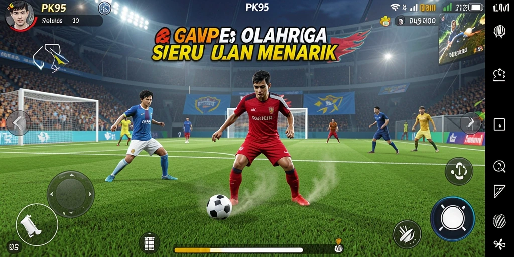 Tampilan utama screenshot PK95 menunjukkan gameplay yang mendebarkan dan penuh aksi.