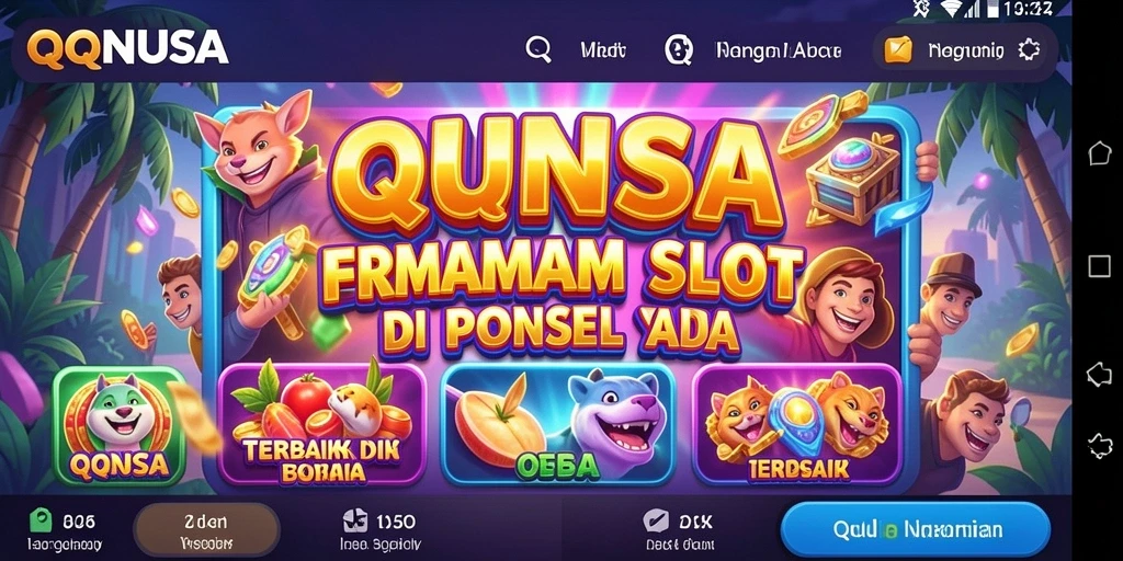 Tangkapan layar gameplay QQNUSA menampilkan fitur-fitur slot yang menarik.