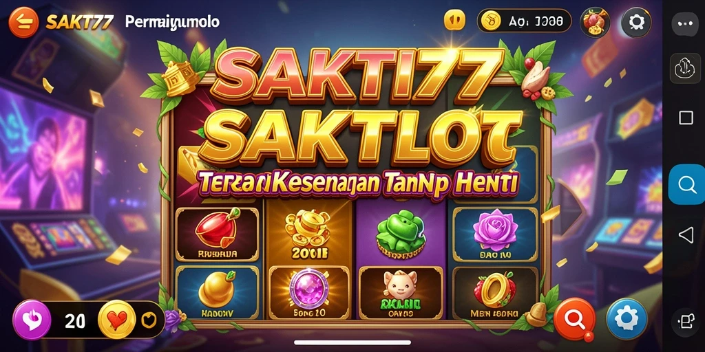 Screenshot SAKTI77 menampilkan gameplay slot yang menghibur dan menarik.