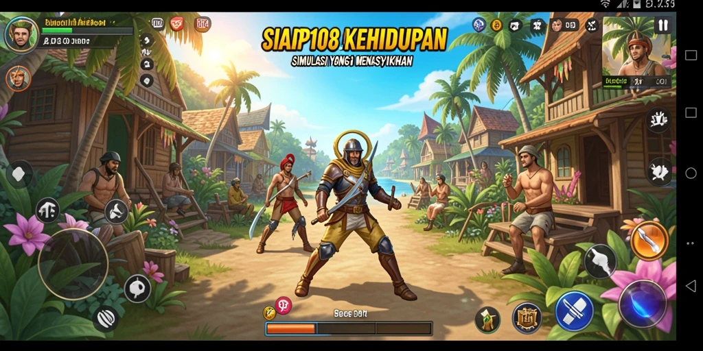 Tampilan screenshot SIAP108 menampilkan gameplay simulasi yang menarik.