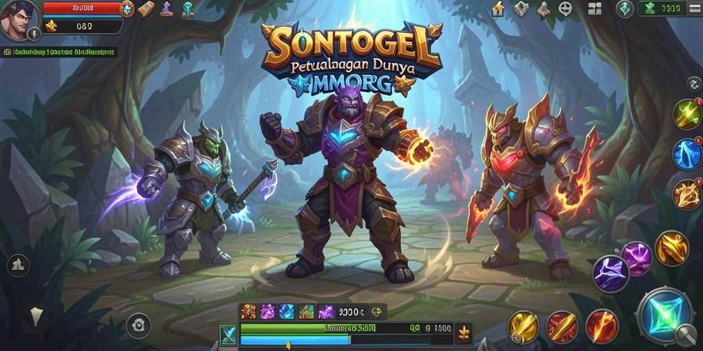 Tampilan gameplay mendebarkan dari dunia MMORPG SONTOGEL.