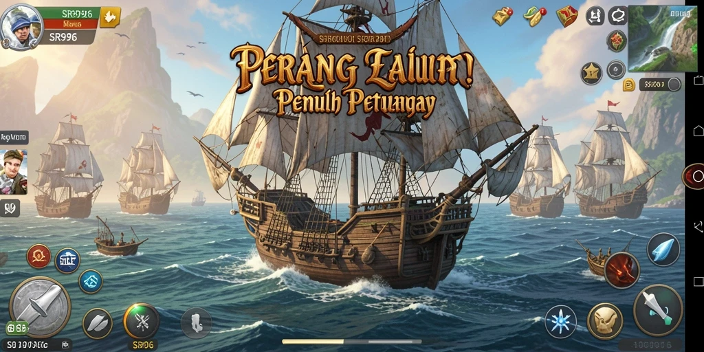 Screenshot gameplay SR996 menampilkan aksi menembak ikan yang mendebarkan.