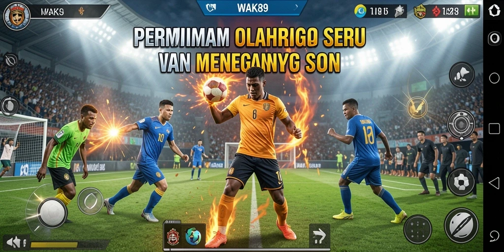Tampilan utama gameplay <strong>WAK89</strong> dengan aksi olahraga yang menegangkan.